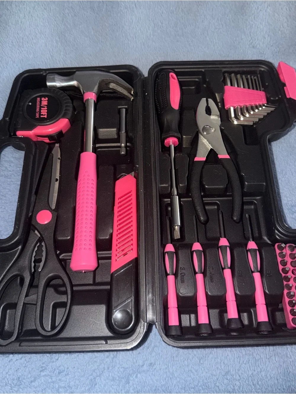 Pink Home Tool Kit - Compact Household Repair Set
